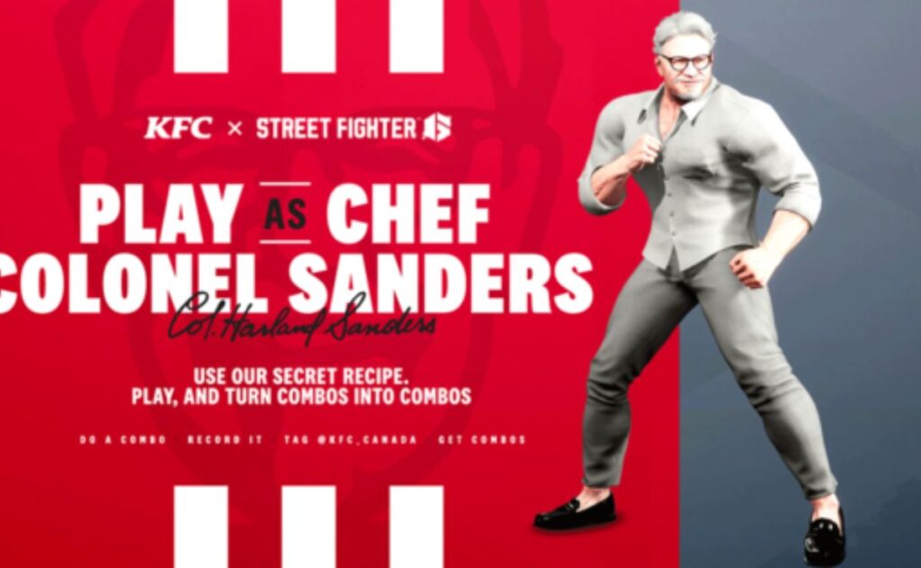 ¡KFC y Street Fighter unen fuerzas en un épico enfrentamiento contra el Coronel Sanders!