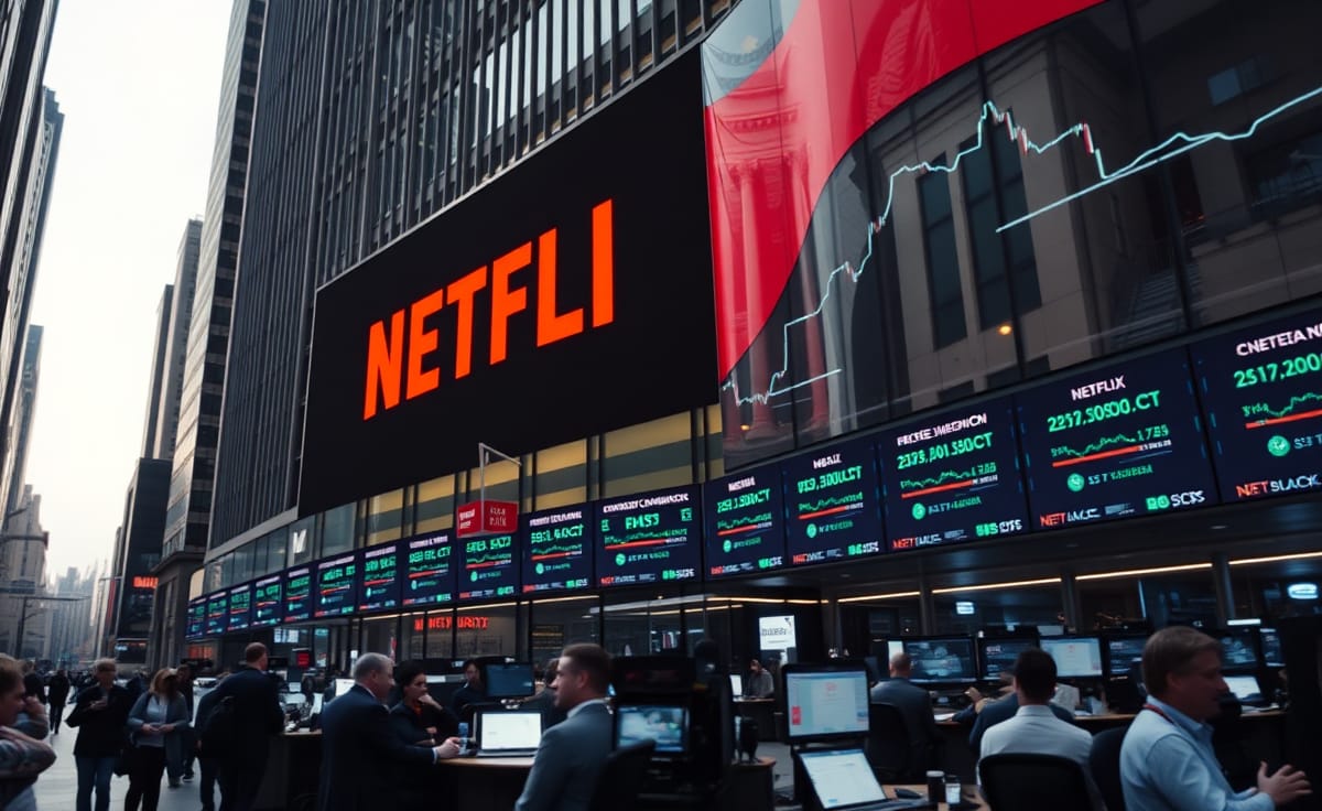 Netflix dispara sus acciones tras impresionante informe trimestral 1 ¿Qué está pasando con las acciones de Netflix (NFLX) el viernes?